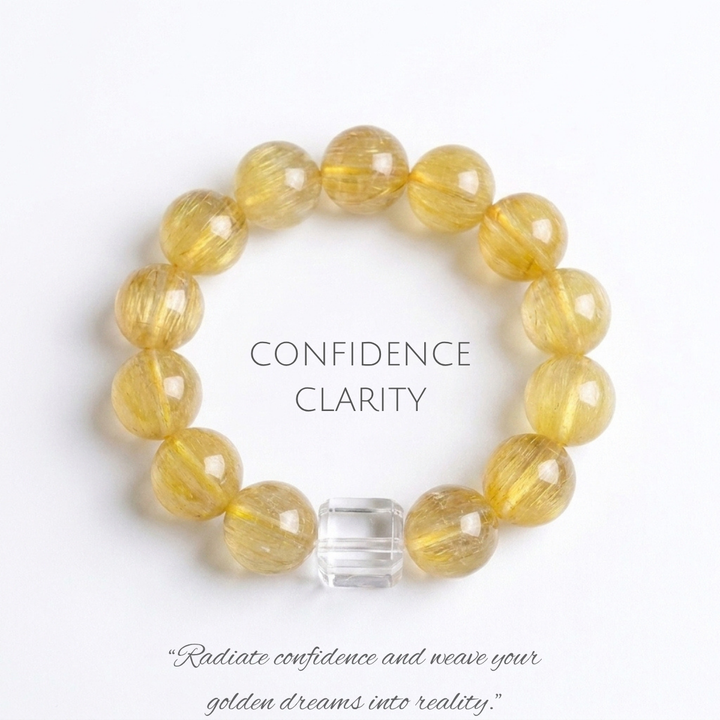 "Golden Silk" | Natural Yellow Fluorite Bracelet