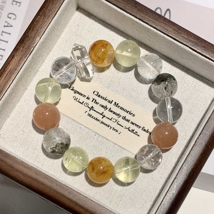 "Aura Harmony" | Curated Natural Mixed Gemstone Bracelet