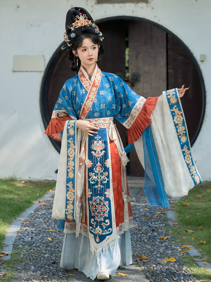 Wei &amp; Jin Dynasty Style Cross-Collar Heritage Wear Set