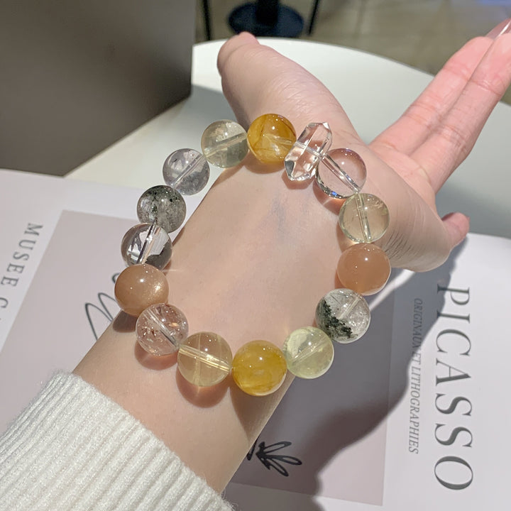 "Aura Harmony" | Curated Natural Mixed Gemstone Bracelet