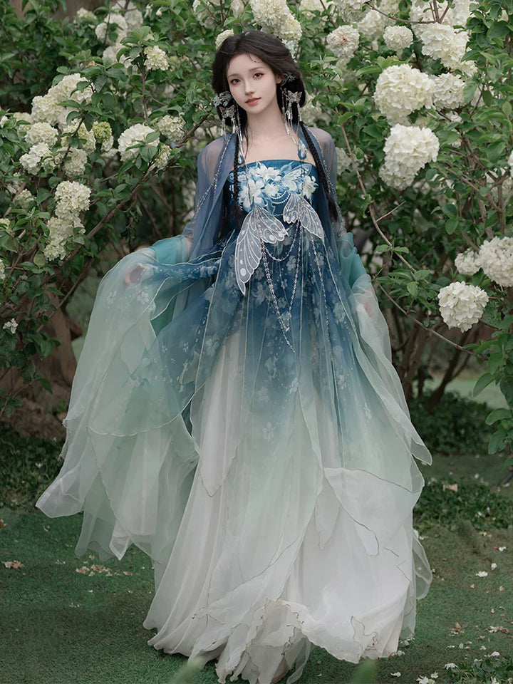 "Lily Slumber" | Modified Hezi Skirt &amp; Daxiushan Heritage Wear Set