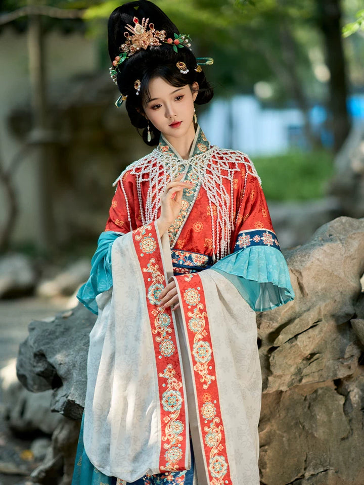 Wei &amp; Jin Dynasty Style Cross-Collar Heritage Wear Set
