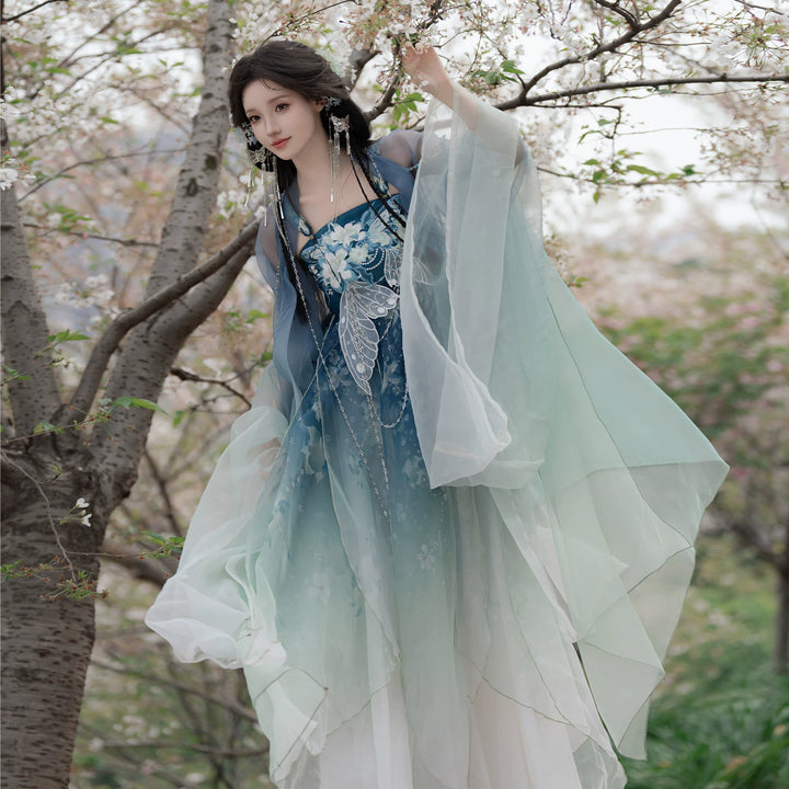 "Lily Slumber" | Modified Hezi Skirt &amp; Daxiushan Heritage Wear Set