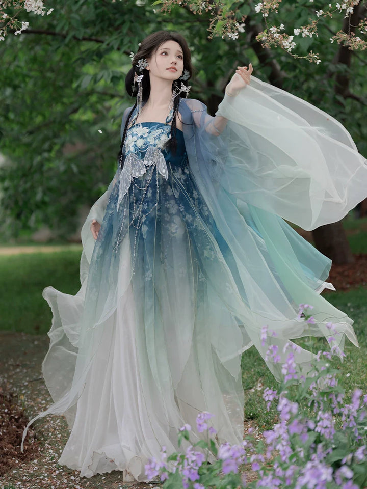 "Lily Slumber" | Modified Hezi Skirt &amp; Daxiushan Heritage Wear Set