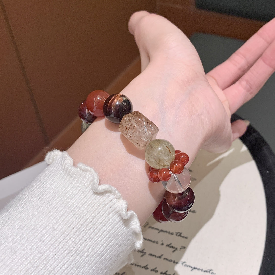 "Crimson Embers" | Natural Red Tiger&