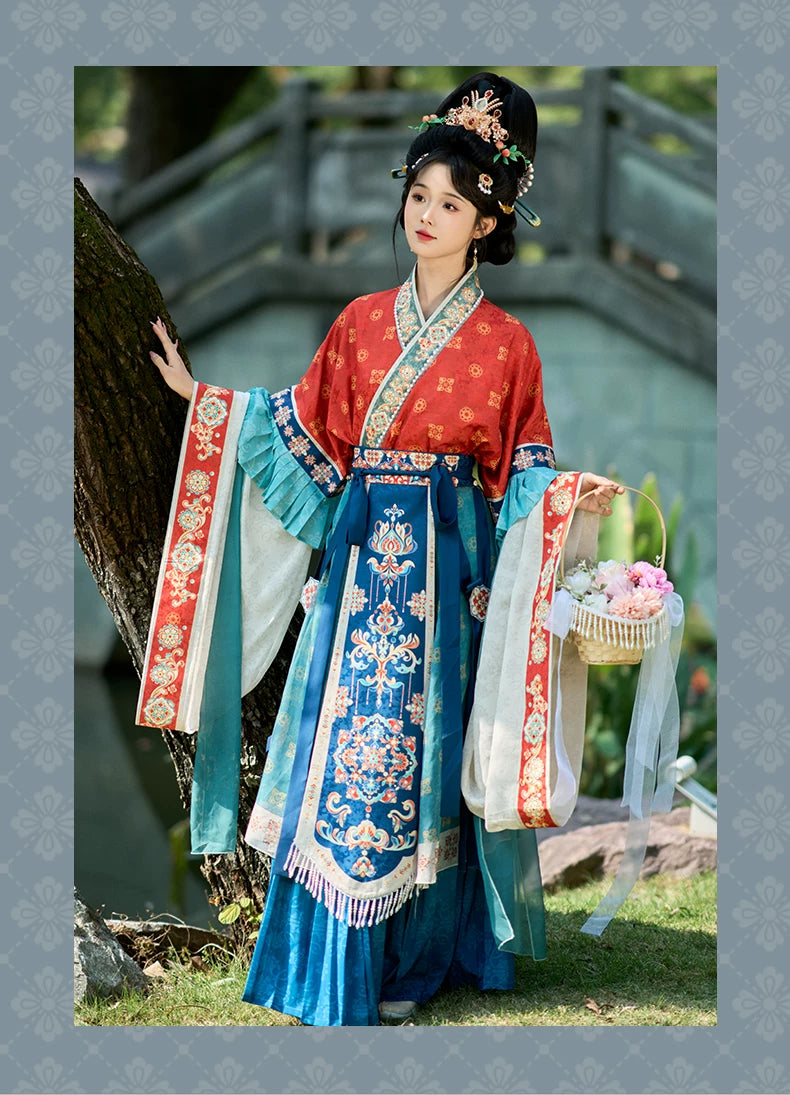 Wei &amp; Jin Dynasty Style Cross-Collar Heritage Wear Set