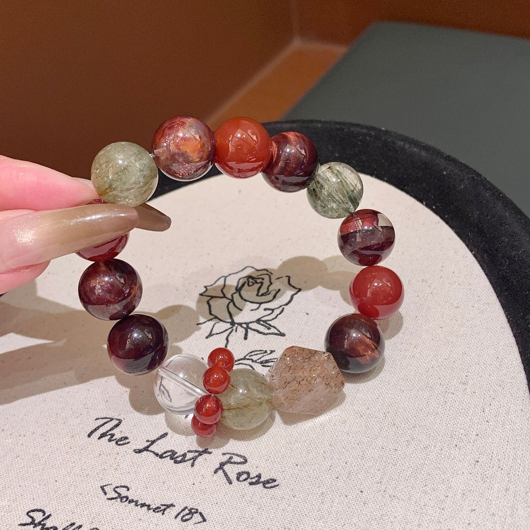 "Crimson Embers" | Natural Red Tiger&