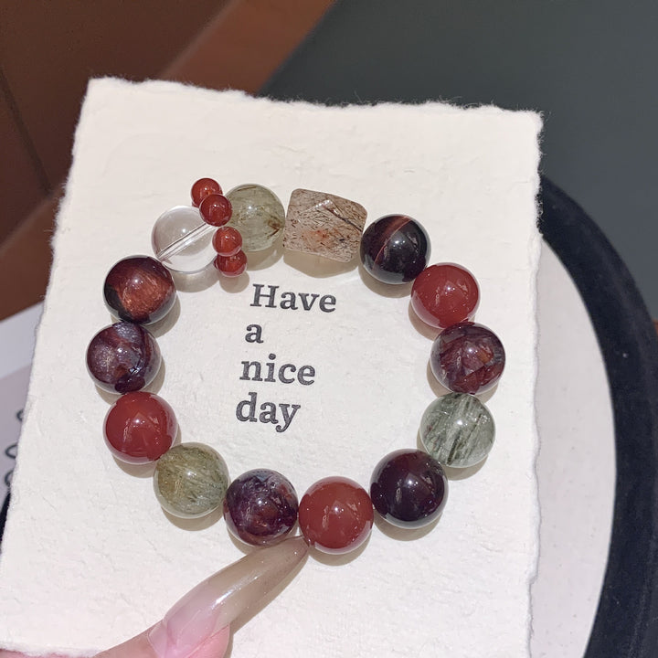 "Crimson Embers" | Natural Red Tiger&