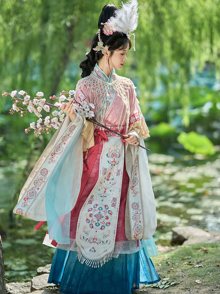 Wei &amp; Jin Dynasty Style Cross-Collar Heritage Wear Set