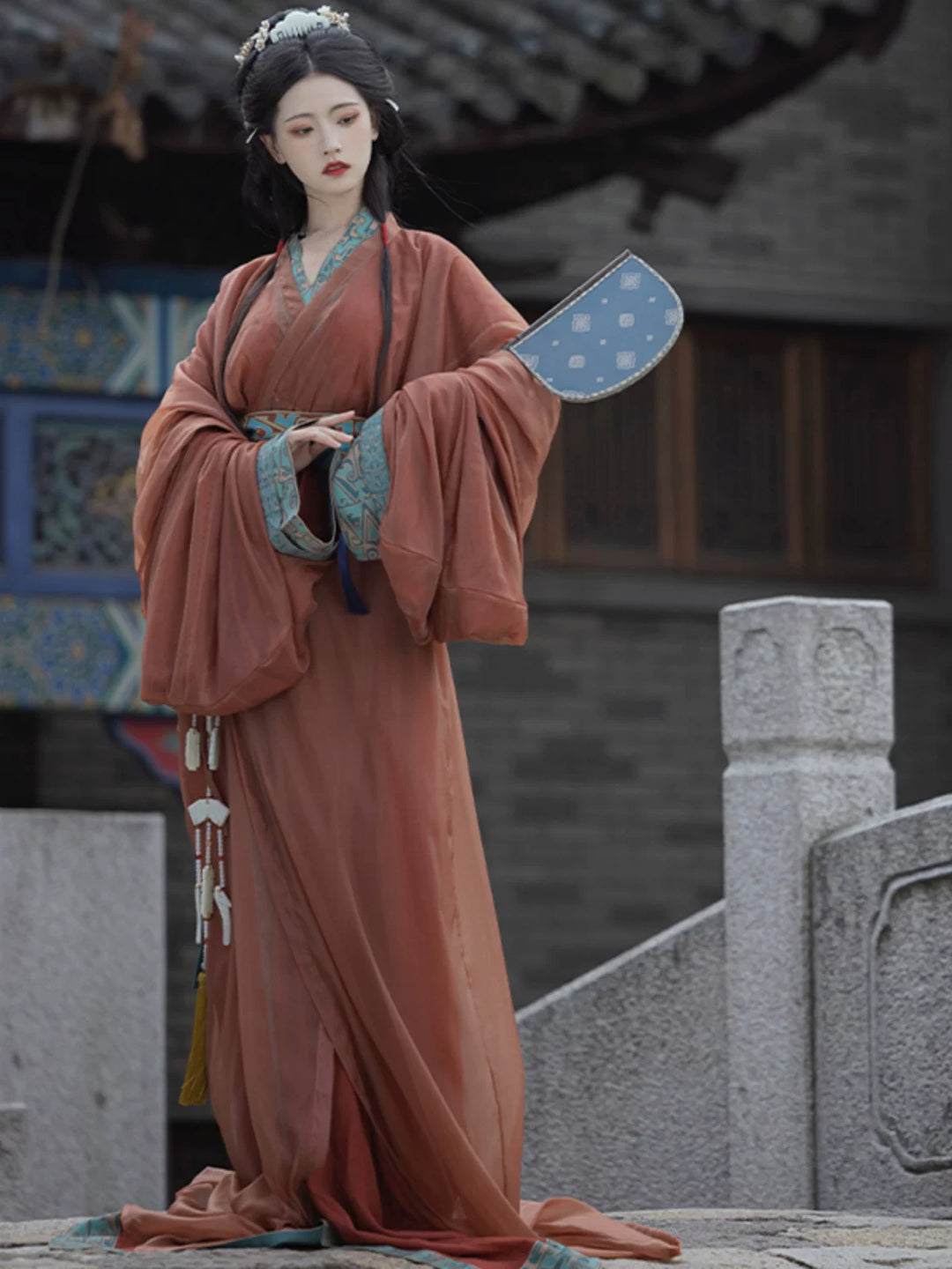 | Warring States Period Zhanguopao Straight-Hem Robe Set