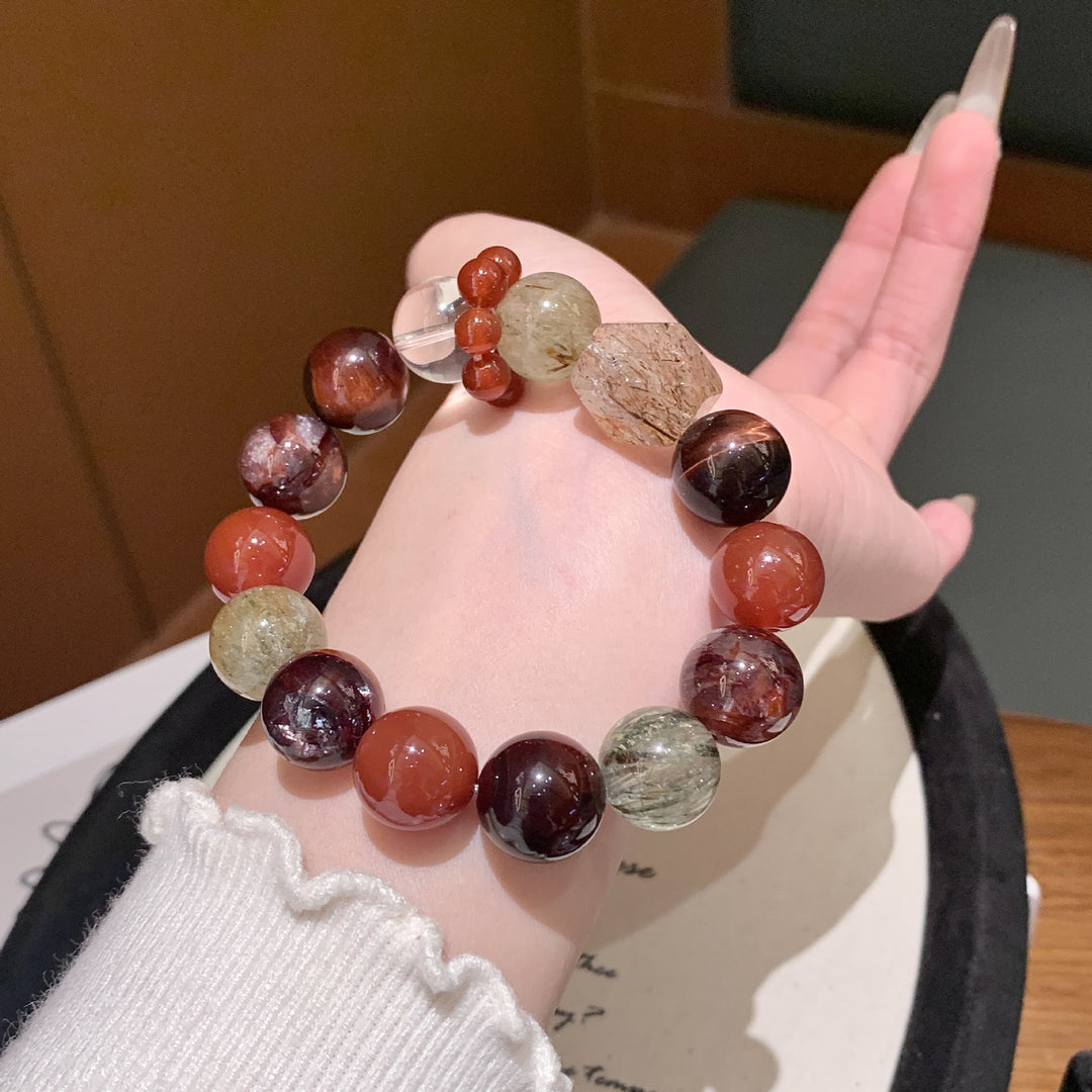 "Crimson Embers" | Natural Red Tiger&