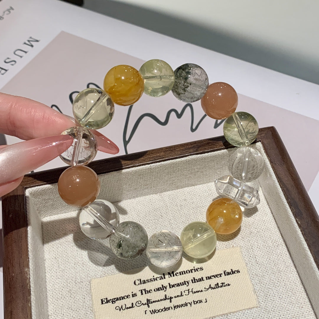 "Aura Harmony" | Curated Natural Mixed Gemstone Bracelet
