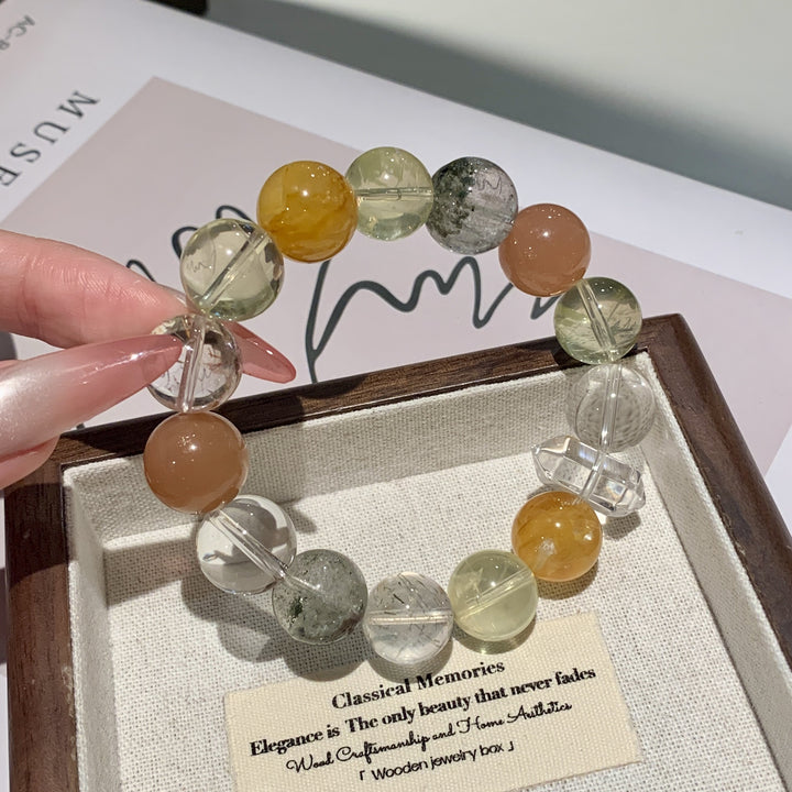 "Aura Harmony" | Curated Natural Mixed Gemstone Bracelet